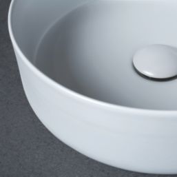 Matt White Bathroom Washbowl No Tap Holes 355mm