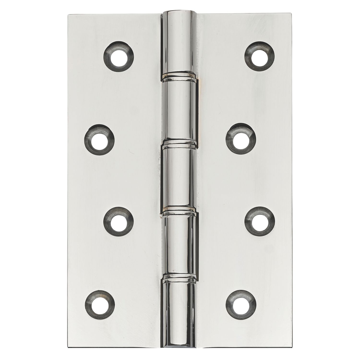 Polished Chrome Double Phosphor Bronze Washered Butt Hinges 101mm x 67mm 2 Pack (733PR)