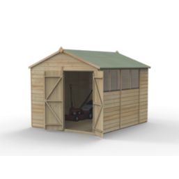 Forest Beckwood 8' x 9' 6" (Nominal) Apex Shiplap Timber Shed