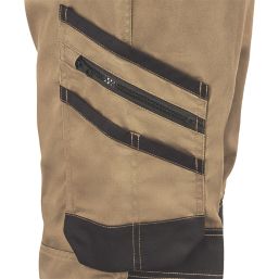 Site Coppell Work Trousers Tan/Black 40" W 32" L