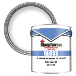 Macpherson 2.5Ltr Brilliant White Gloss Solvent-Based Trim Paint