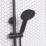 ETAL Siena Rear-Fed Exposed Matt Black Thermostatic Mixer Shower