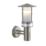 Saxby Pagoda Outdoor Wall Light With PIR Sensor Brushed Stainless Steel