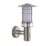 Saxby Pagoda Outdoor Wall Light With PIR Sensor Brushed Stainless Steel