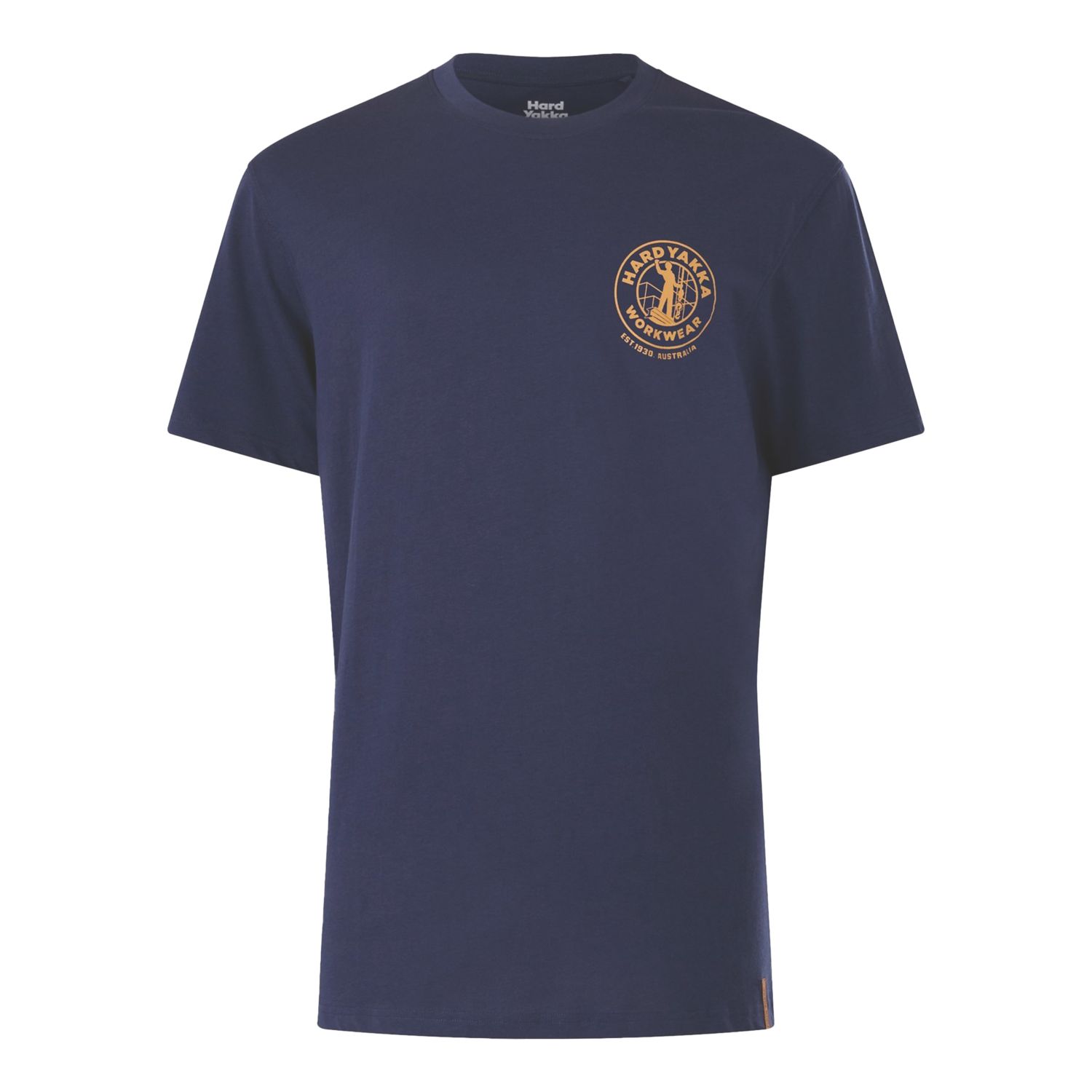 Hard Yakka Heritage Icon Short Sleeve Tee Shirt Navy Medium 38" Chest (733XT)