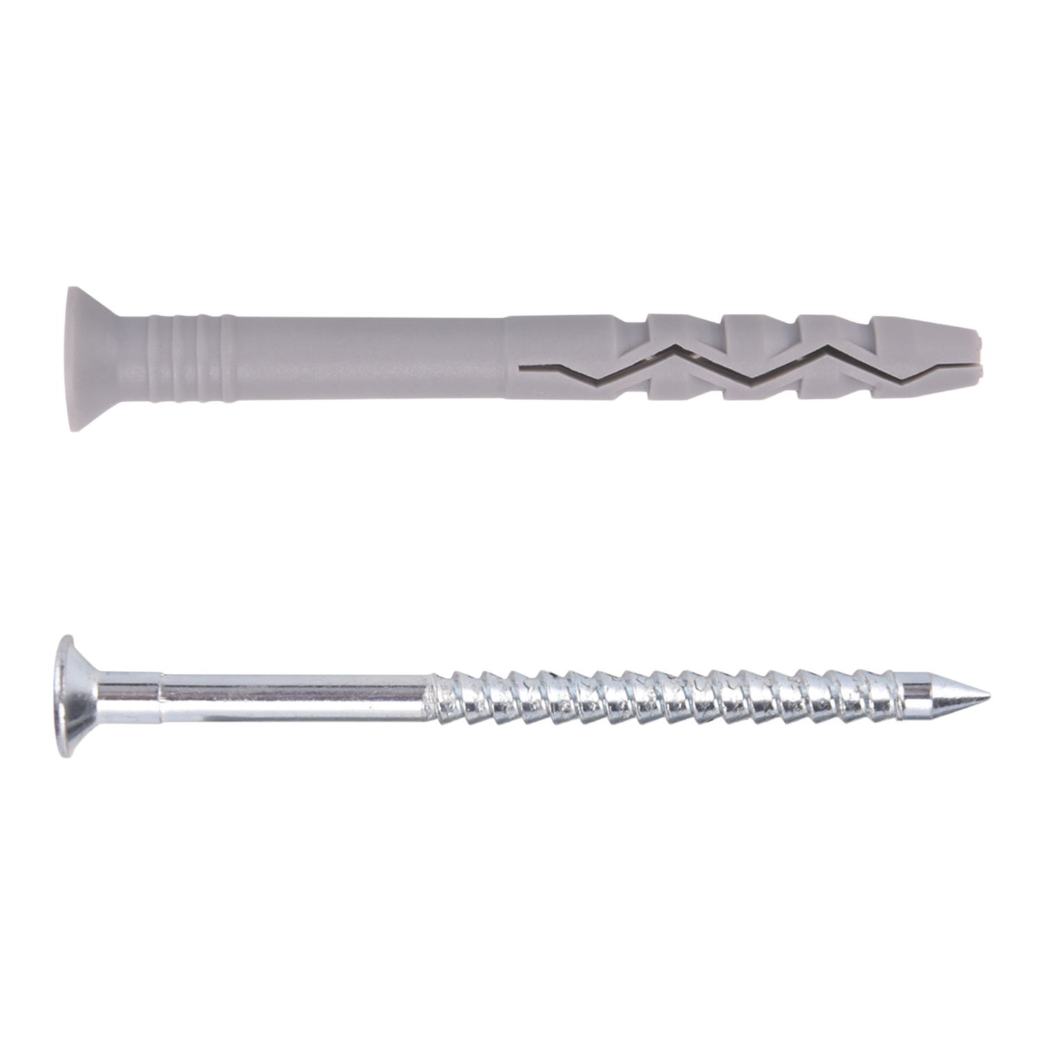 Easyfix Nylon & Steel Countersunk Head Hammer Fixings 8mm x 120mm 50 Pack (733YY)