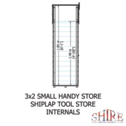 Shire  3' x 2' (Nominal) Apex Shiplap Timber Garden Store