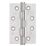 Smith & Locke  Satin Stainless Steel Grade 7 Fire Rated Washered Hinges 102mm x 67mm 2 Pack