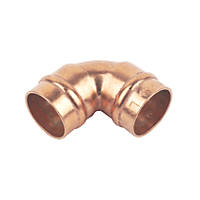 Flomasta   Solder Ring Equal 90° Elbows 15mm 10 Pack