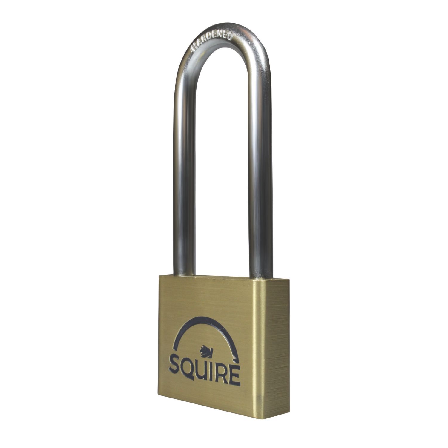 Squire Lion Brass Weatherproof Long Shackle Padlock 40mm (7343J)