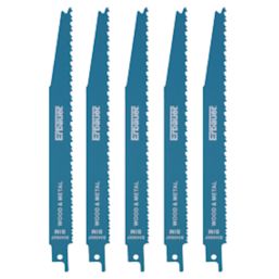 Erbauer   Multi-Material Reciprocating Saw Blades 180mm 5 Pack