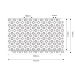 Warmup Nexxa-12 Self-Adhesive Castellated Panel 1050mm x 650mm x 16mm