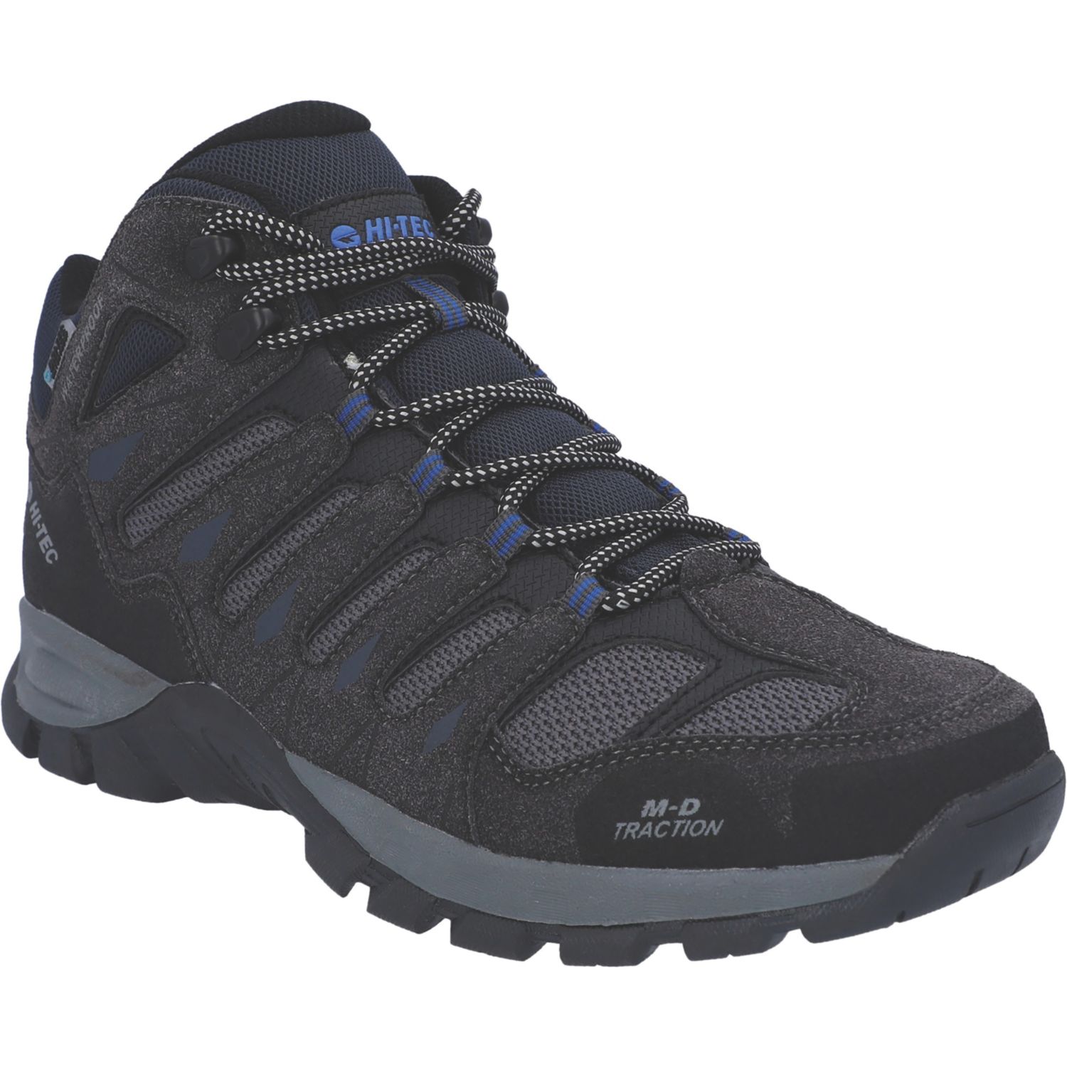 Hi-Tec Corzo Mid Size 8 Charcoal Waterproof Non Safety Work Boots (734CM)