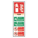 Essentials  Non Photoluminescent "Fire Extinguisher Foam" Sign 300mm x 100mm