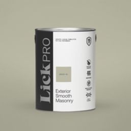 LickPro 5Ltr Smooth Green 01 Masonry Paint