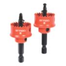 Armeg Acceler8 Hex Shank Sheet Steel Holesaws 25mm 2 Pack