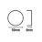 Smith & Locke  Euro Escutcheon (Single) Matt Black 50mm