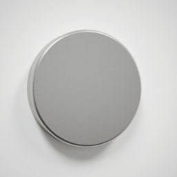 Splashback  Clear with Satin Chrome Caps Kitchen Splashback 600mm x 750mm x 6mm