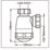 Flomasta  Round Bottle Trap White 32mm