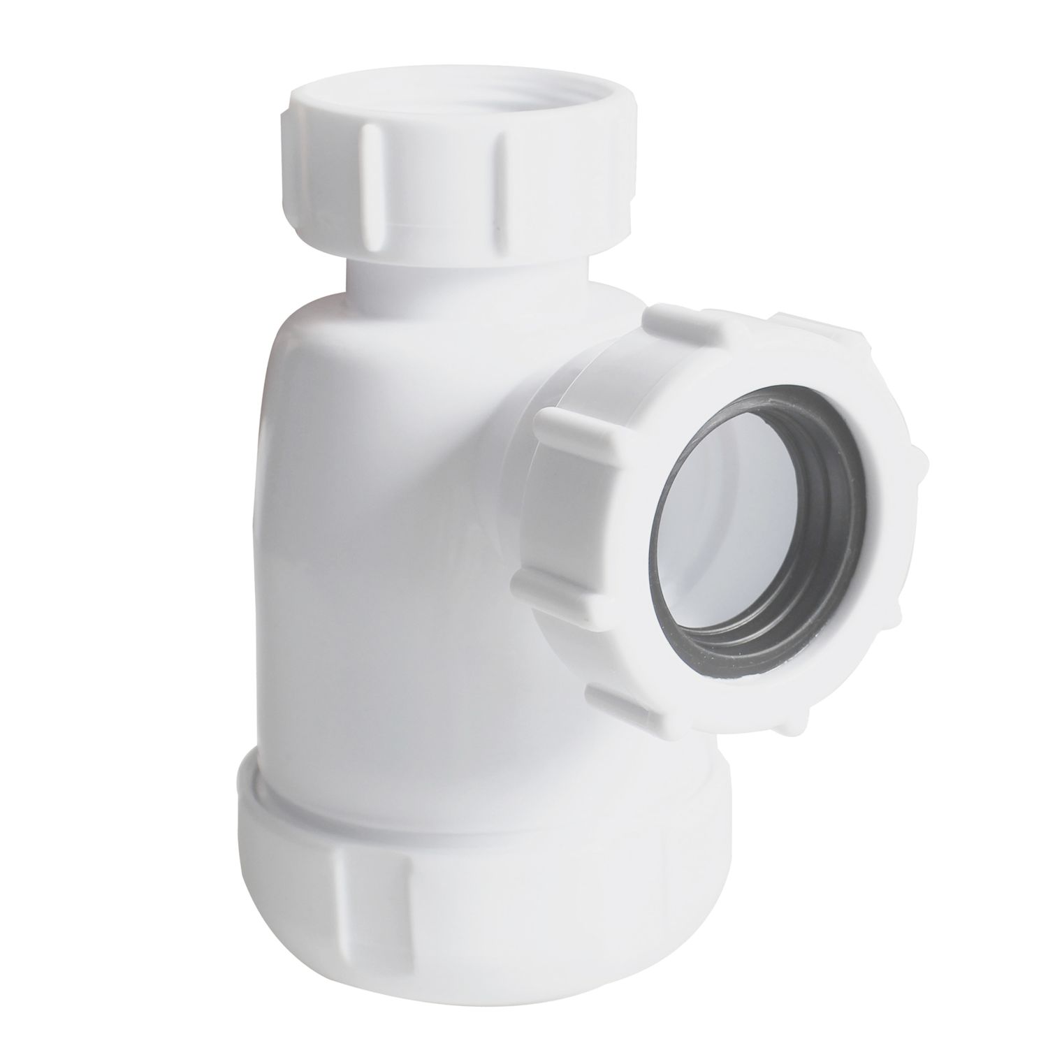 Flomasta Round Bottle Trap White 32mm (734JN)