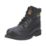 CAT Holton S3 Size 8  Black Water-Resistant Steel Toe Cap Safety Boots