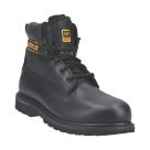 CAT Holton S3 Size 8  Black Water-Resistant Steel Toe Cap Safety Boots