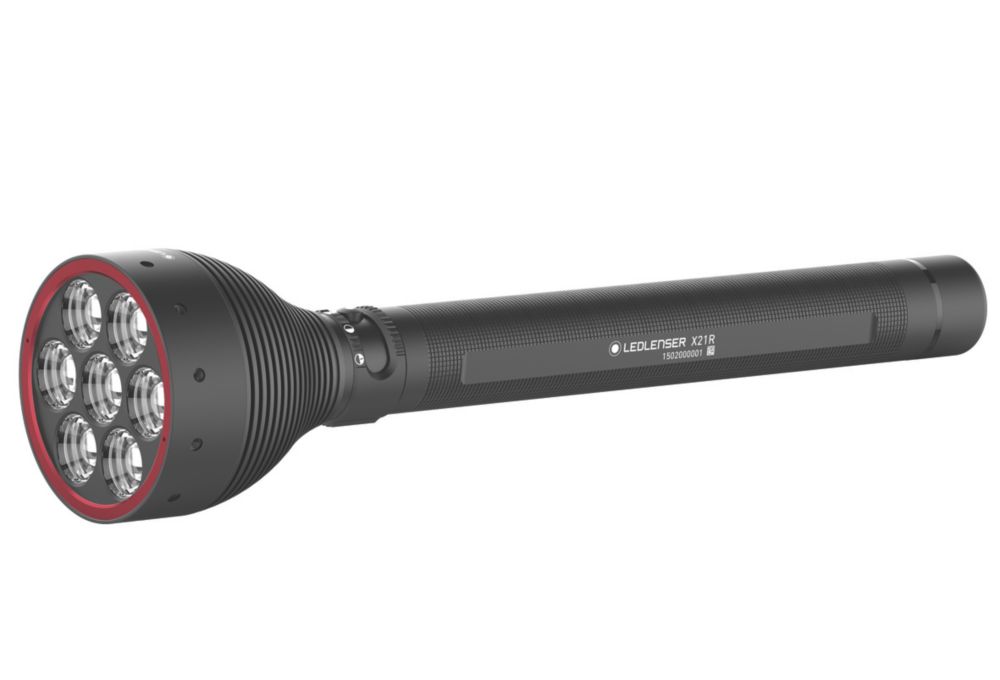 LEDlenser X21R Rechargeable LED Hand Torch Black 5000lm Screwfix