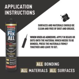 Soudal Fix All X-treme Power Express Solvent-Free Hybrid Polymer Adhesive White 280ml