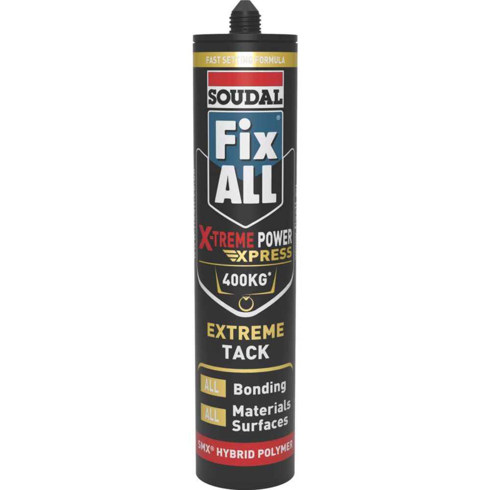 Soudal Fix All Express X-treme Hybrid Polymer Adhesive White 280ml