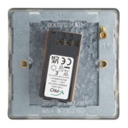 Contactum Lyric 1-Gang 2-Way LED Dimmer Switch  Brushed Brass