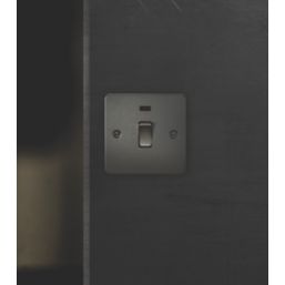 Knightsbridge  20A 1-Gang DP Control Switch Brushed Chrome with LED