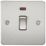 Knightsbridge  20A 1-Gang DP Control Switch Brushed Chrome with LED