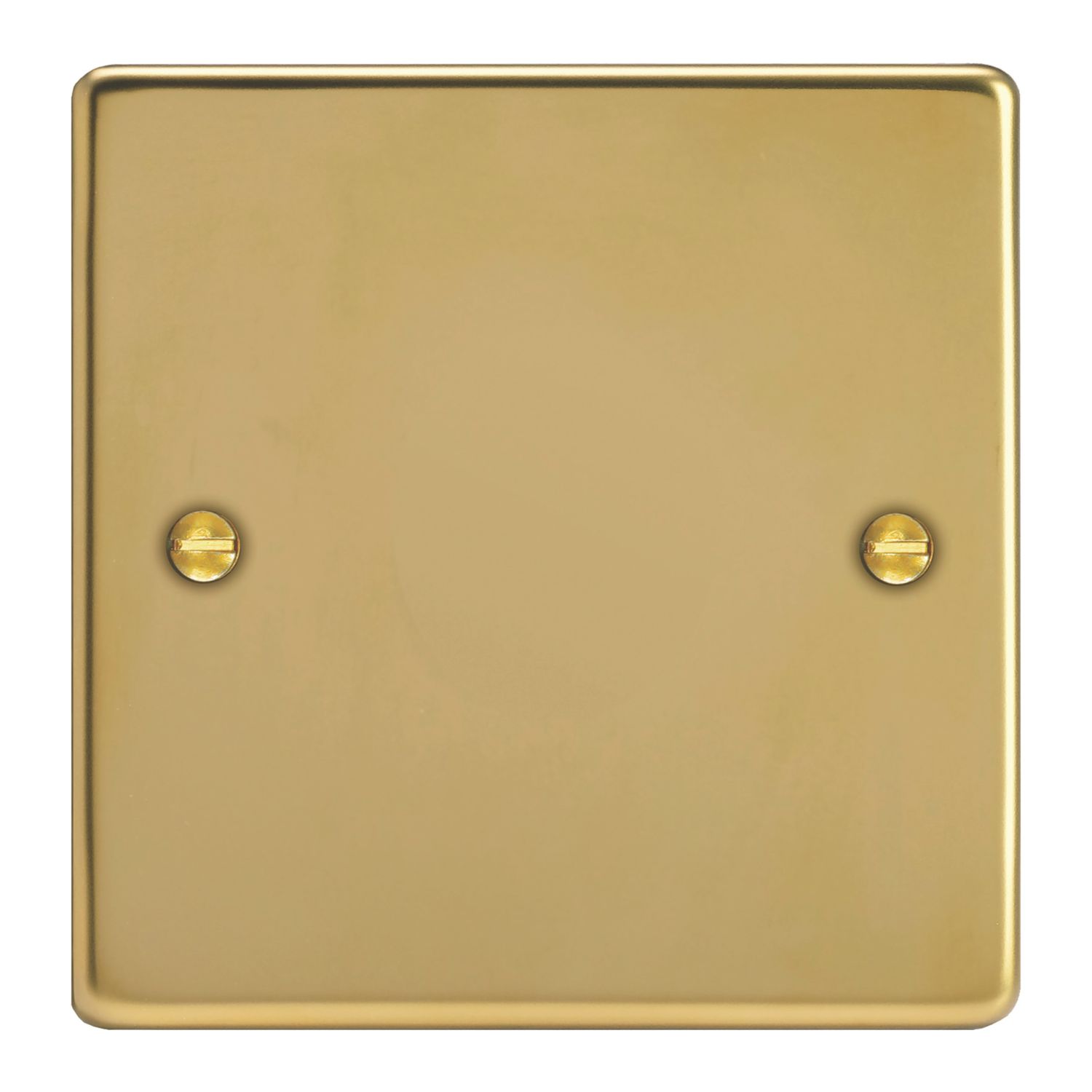 Varilight 1-Gang Blanking Plate Polished Brass (734YT)
