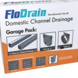FloPlast FloDrain Drainage Set Silver 115mm x 1m 3 Pack