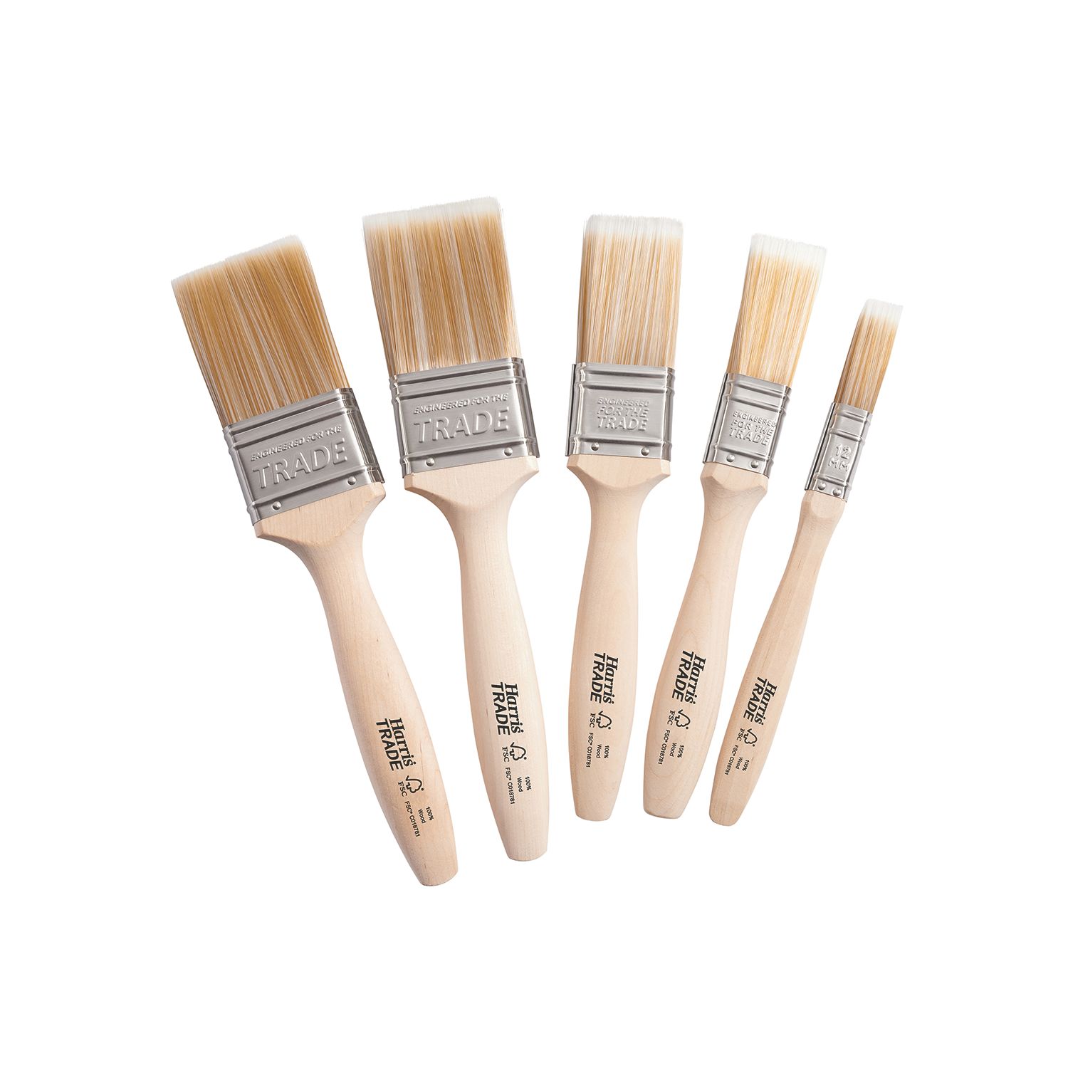 Harris Trade Fine-Tip Paint Brush Set 5 Pieces (7354X)