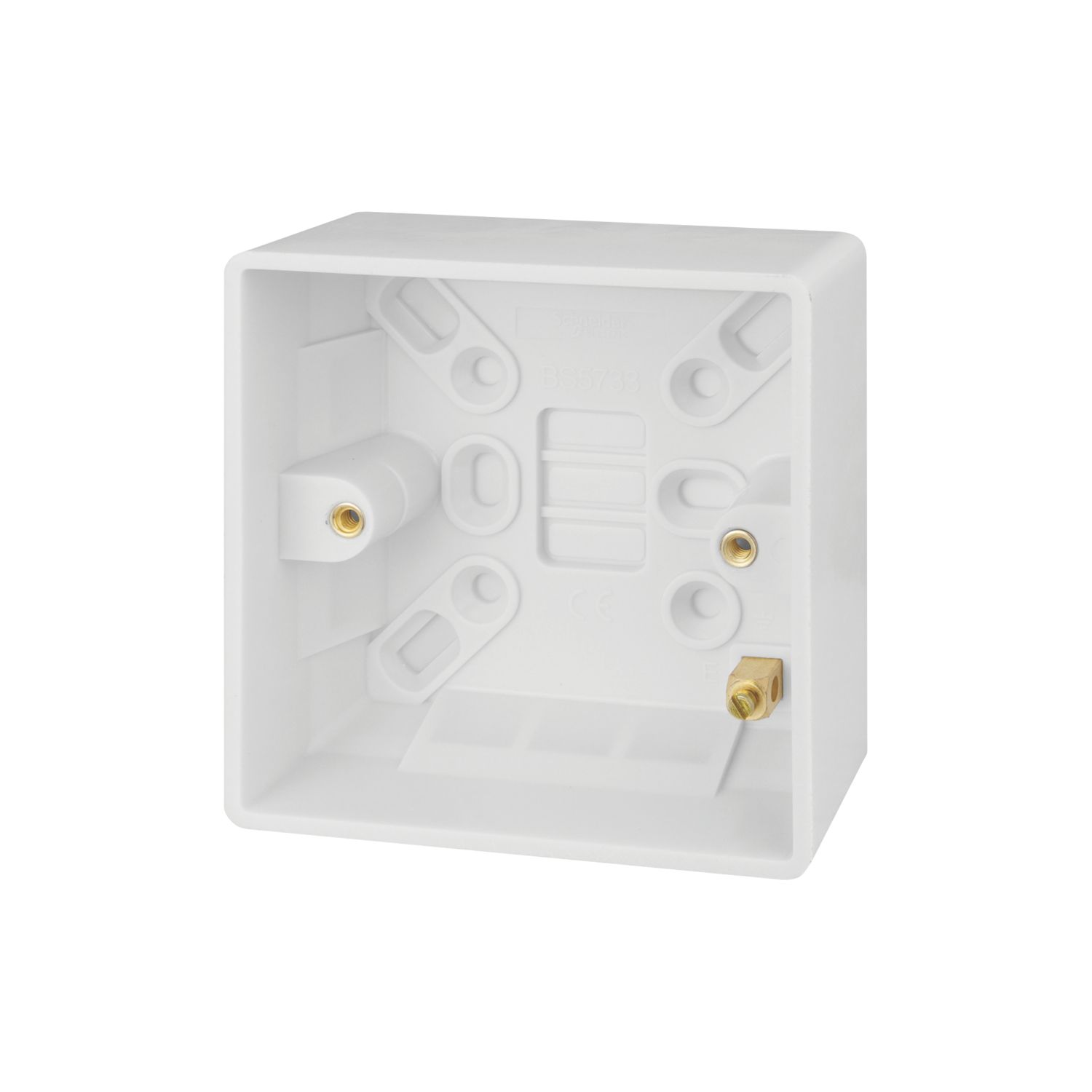 Schneider Electric Ultimate Slimline 1-Gang Surface Pattress Box 27mm (7356J)