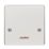 Crabtree Capital 45A Unswitched Cooker Outlet Plate  White