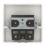 Crabtree Capital 45A Unswitched Cooker Outlet Plate  White