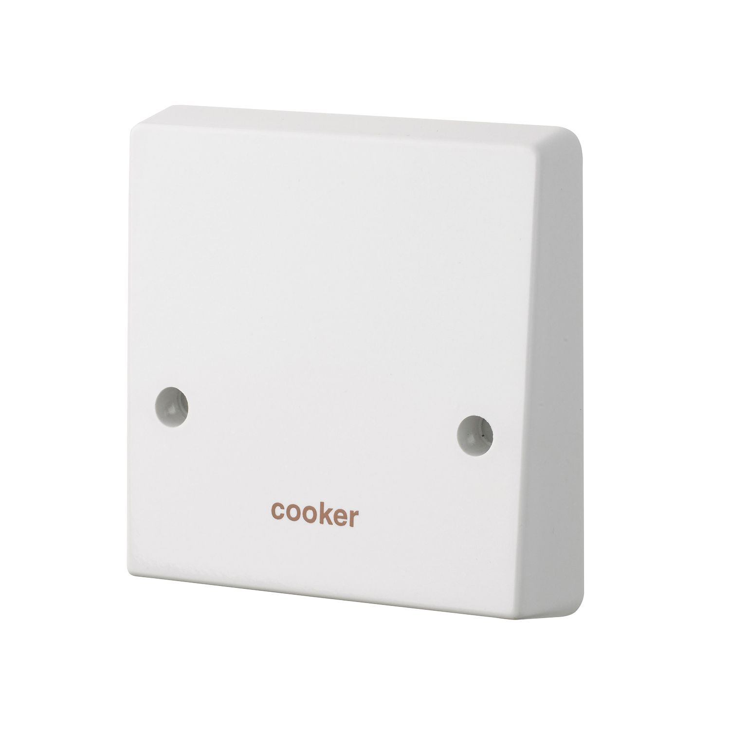 Crabtree Capital 45A Unswitched Cooker Outlet Plate White (7359K)