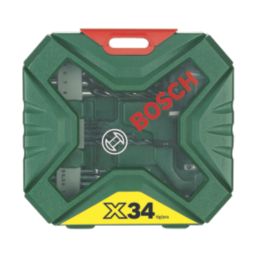 Bosch  Multi-Material Mixed Drill and Screwdriver Bit Set 34 Pieces