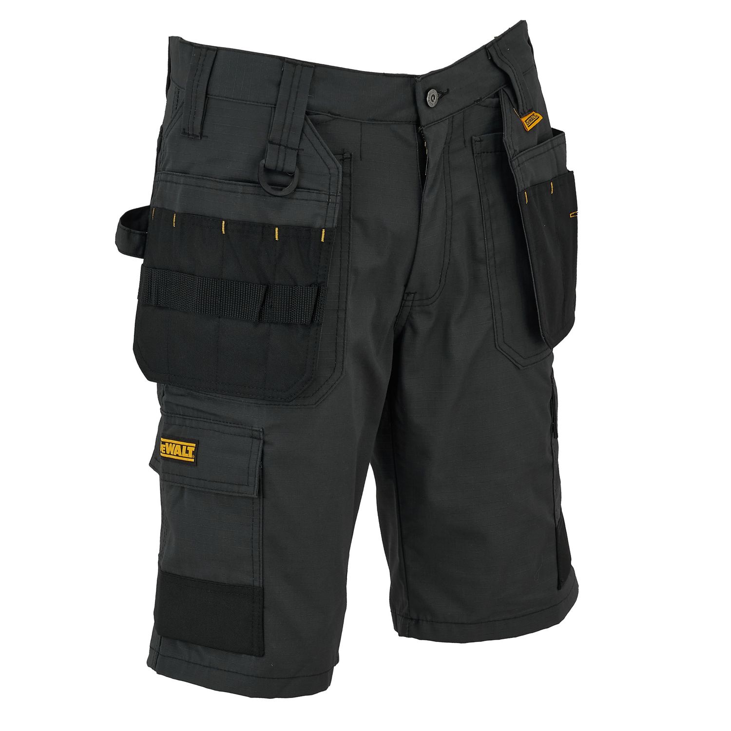 DEWALT Cheverley Stretch Work Shorts Grey 34" W (735EJ)