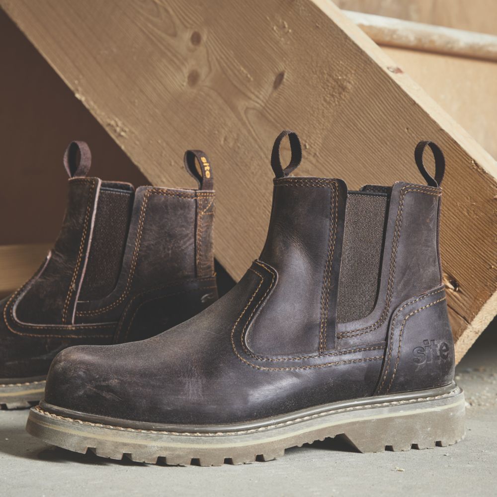 Site Mudguard Size 5 Womens Brown Steel Toe Cap Safety Dealer