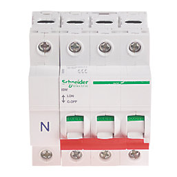 Schneider Electric KQ 125A TP & N 3-Phase Mains Switch Disconnector