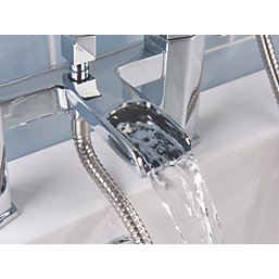 Bristan Elegance Waterfall Deck-Mounted  Bath Shower Mixer Chrome