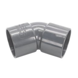 FloPlast Solvent Weld Waste Bend 135° Anthracite Grey 32mm 5 Pack