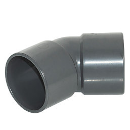 FloPlast Solvent Weld Waste Bend 135° Anthracite Grey 32mm 5 Pack