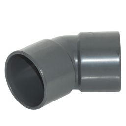 FloPlast Solvent Weld Waste Bend 135° Anthracite Grey 32mm 5 Pack