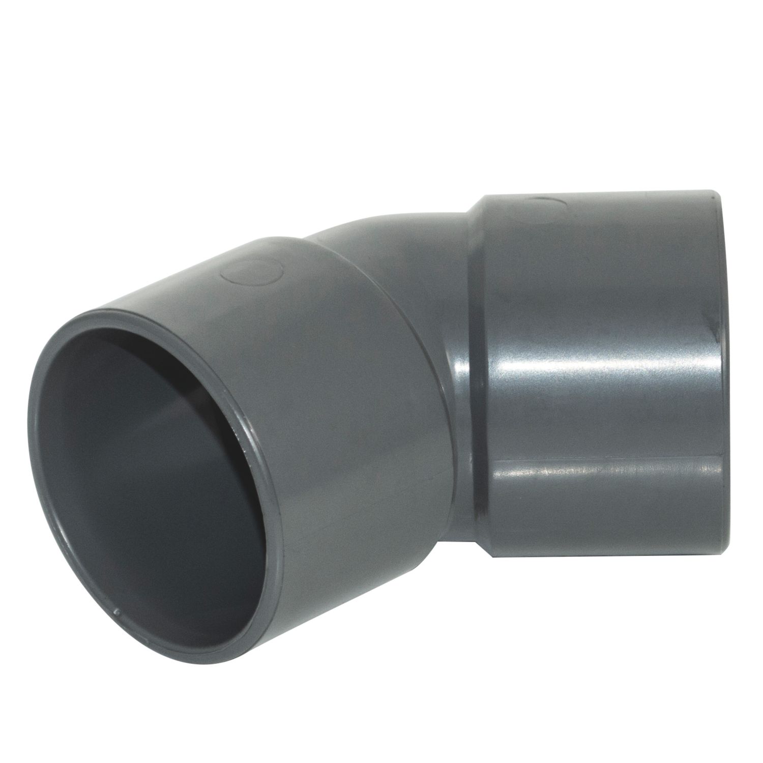 FloPlast Solvent Weld Waste Bend 135° Anthracite Grey 32mm 5 Pack (735KJ)