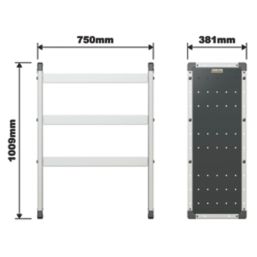 Van Guard  Universal Trade Van Racking Unit (3 Straight Shelves) 750mm x 381mm x 1009mm