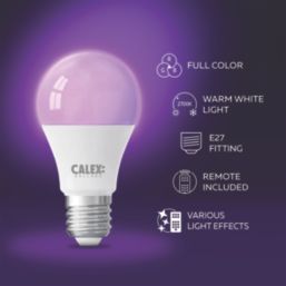Calex Vista Tones E27 A60 Multi Colour LED Light Bulb 8.5W